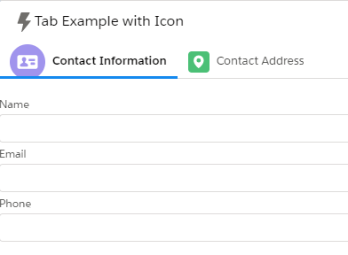 Icon In Lightning Web Component Tab